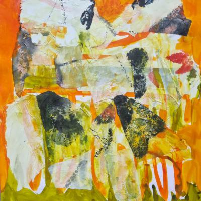 Paysage, encre, 50x65 cm, 2025