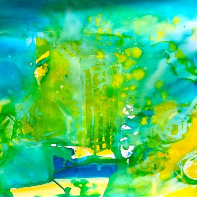 Se mettre au vert, encres, 50x65 cm, 2026