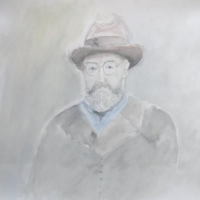 Henri 2, technique mixte, 50 x 50 cm, 2023