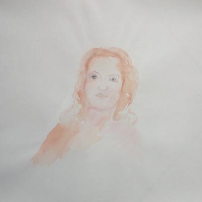 Zoélinh, technique mixte, 50 x 50 cm, 2023