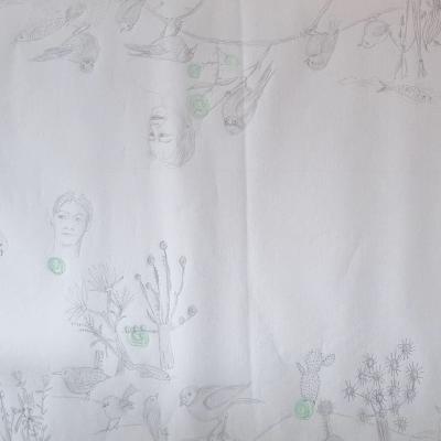 Les Constellations / Planète Clémence, 64x94 cm, 2025