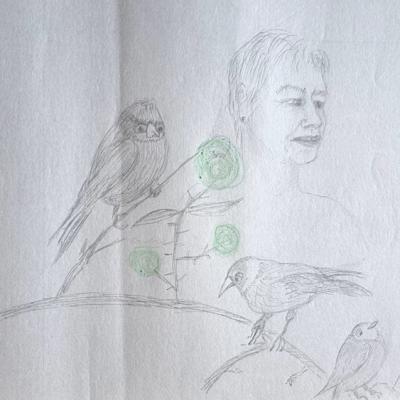 Les Constellations / Planète Clémence, détail, 64x94 cm, 2025